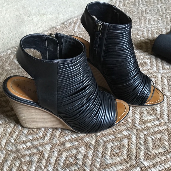 Shoes - Hinge peep toe booties